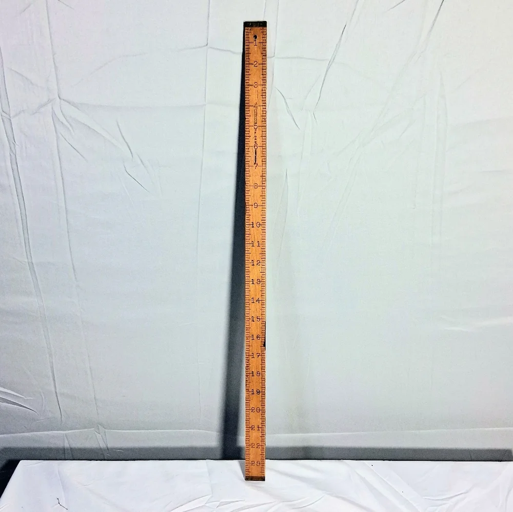 Stanley 34v 1940's Era Vintage Rare Collectible Maple 24" Vertical Ruler - Picture 4 of 12